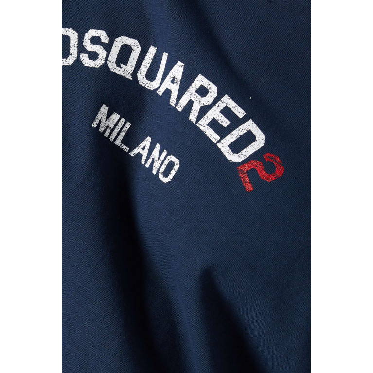 Dsquared2 - Graphic Logo T-shirt in Cotton Blue