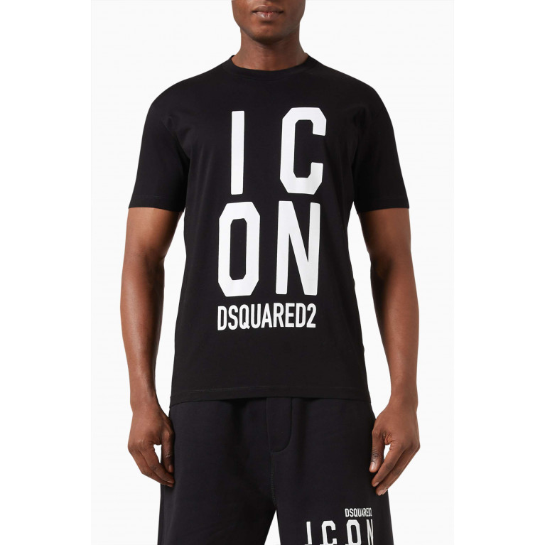 Dsquared2 - Icon Squared Cool T-shirt in Cotton Black