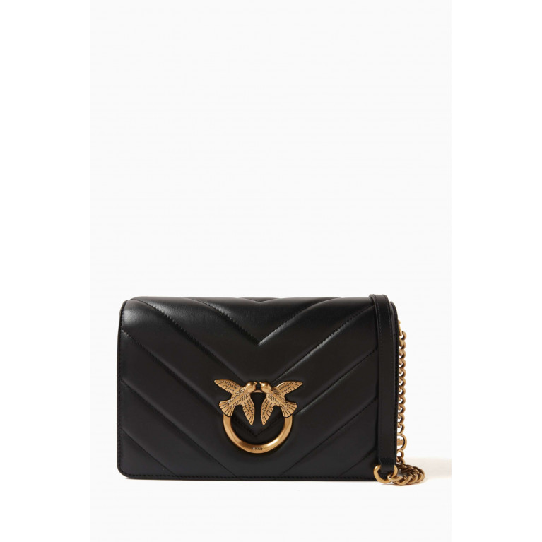 PINKO - Love Click Shoulder Bag in Quilted Leather