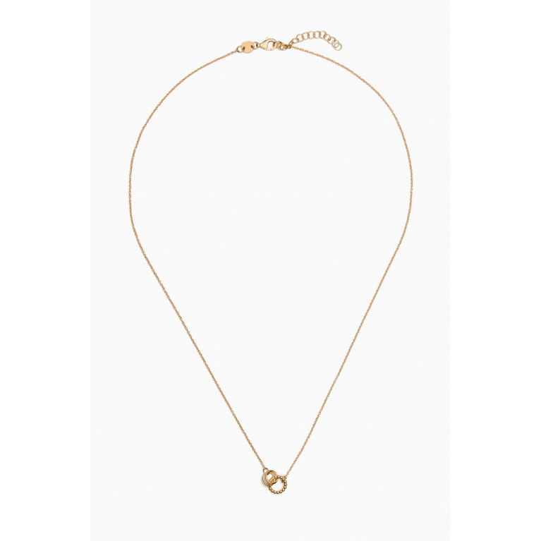 Damas - Galeria Perla Bead Interlocked Necklace in 18k Yellow Gold