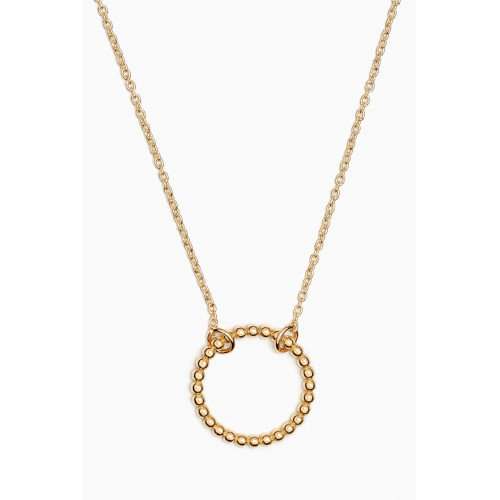 Damas - Galeria Perla Bead Round Necklace in 18k Yellow Gold