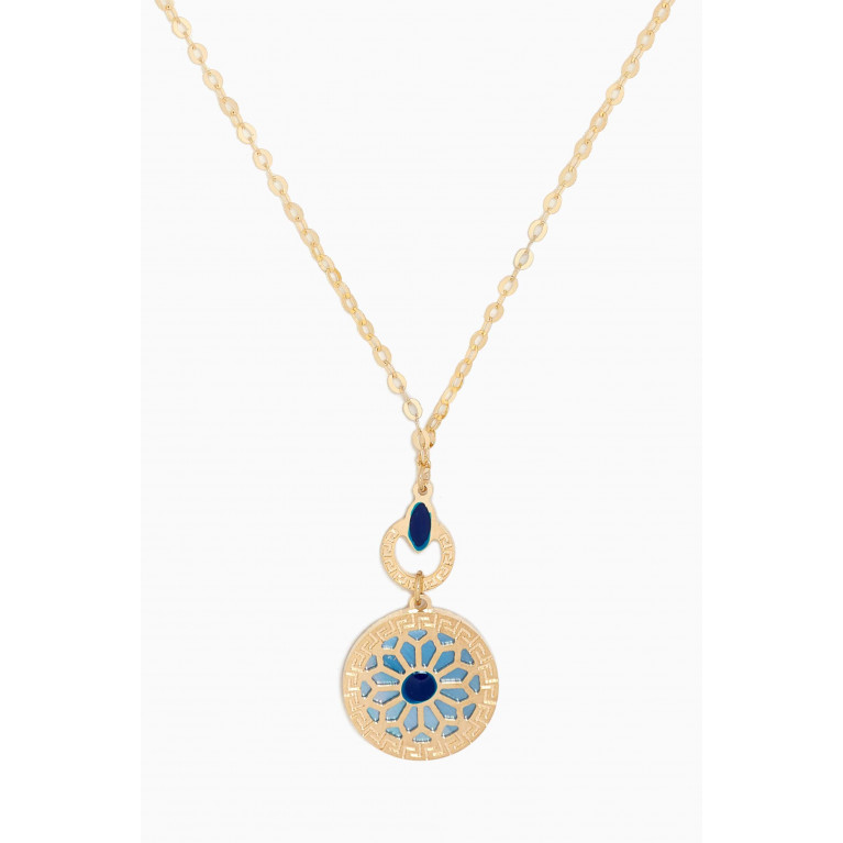 Damas - Amelia Athens Drop Necklace in 18kt Yellow Gold