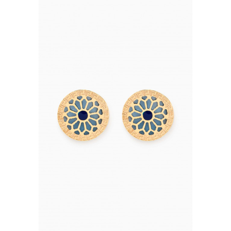 Damas - Amelia Athens Stud Earrings in 18kt Yellow Gold