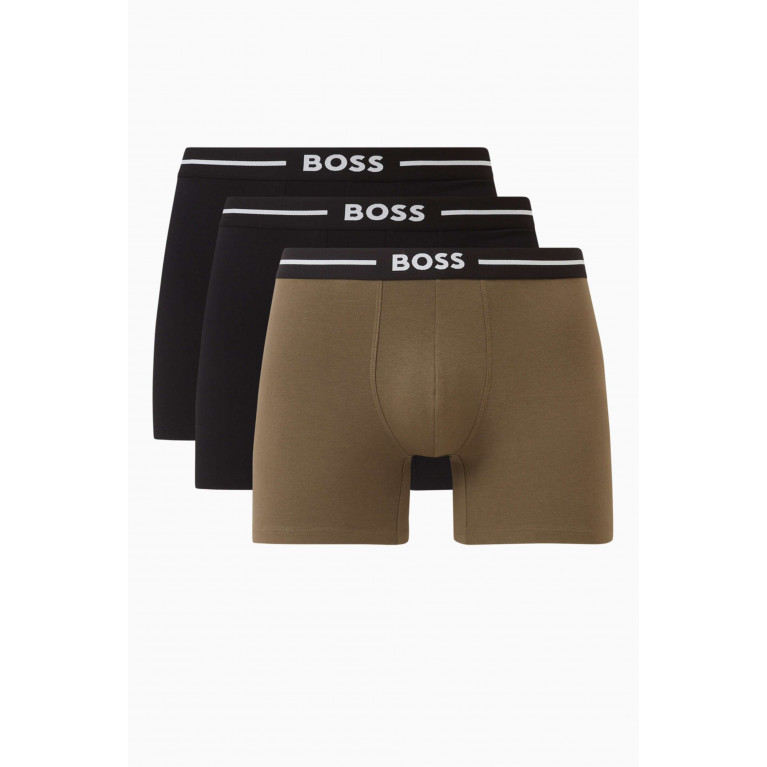 Boss - Boxer Briefs in Cotton Stretch, Set of 3