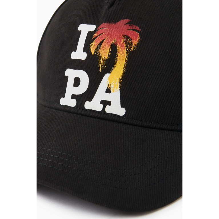 Palm Angels - I Love PA Baseball Cap in Cotton-drill