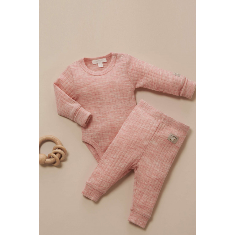 Purebaby - Bodysuit in Organic Cotton Pink
