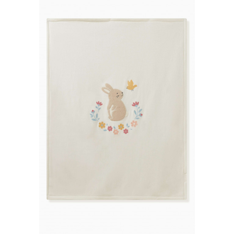 Purebaby - Embroidered Baby Blanket Multicolour