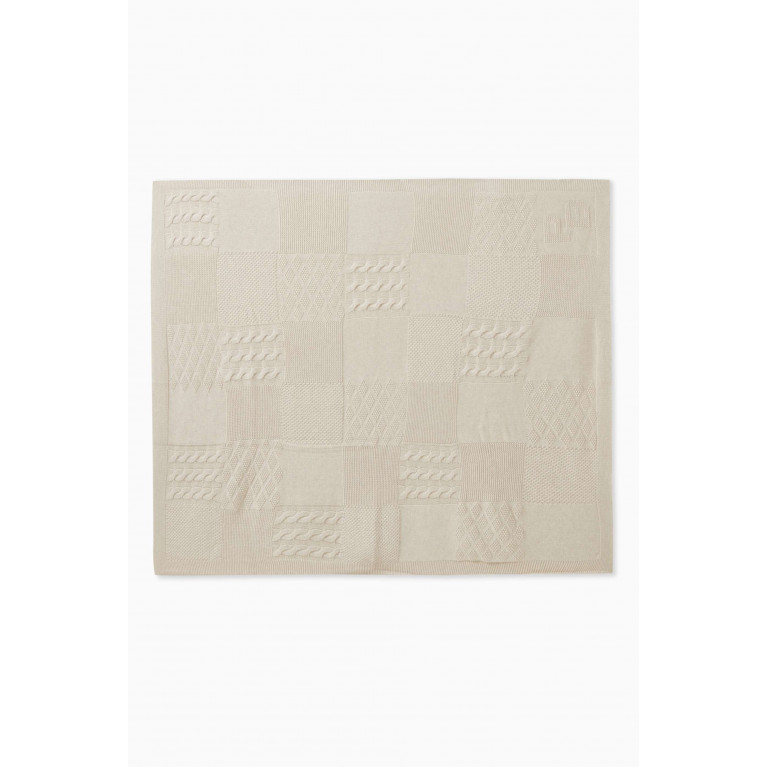 Purebaby - Textured Patchwork Blanket Neutral