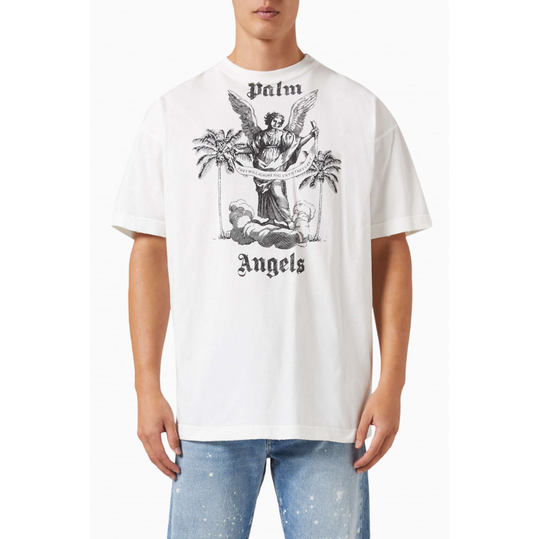 Palm Angels - University Graphic-print T-shirt in Cotton-jersey