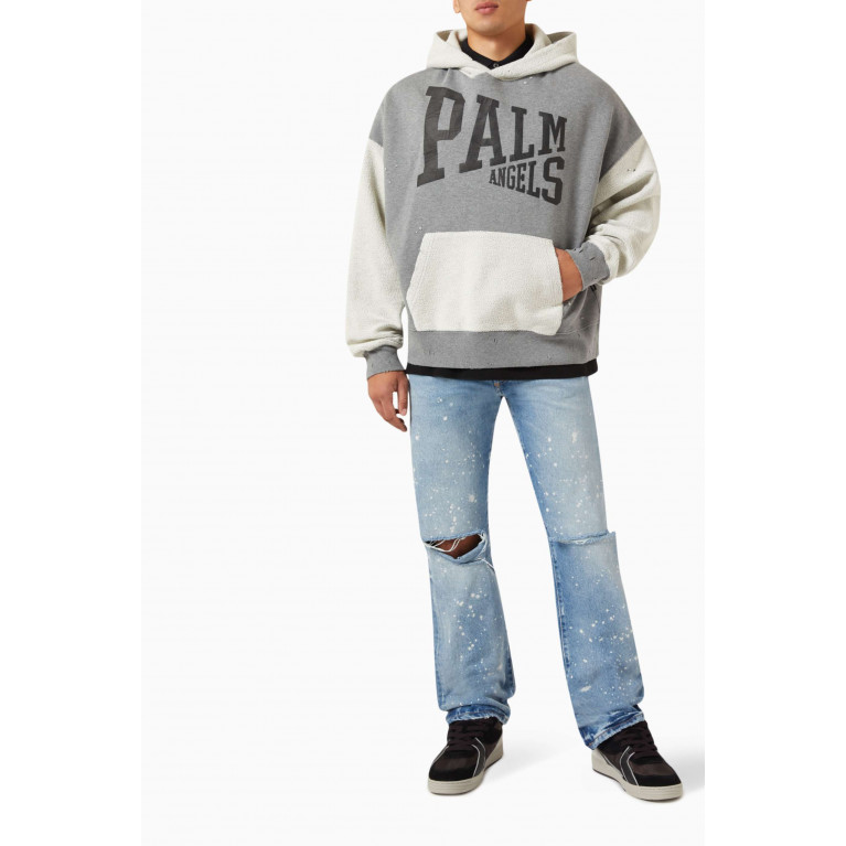 Palm Angels - College Logo Hoodie in Cotton