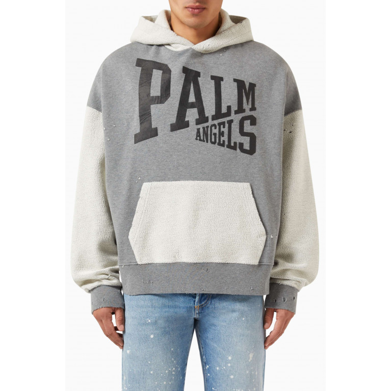 Palm Angels - College Logo Hoodie in Cotton