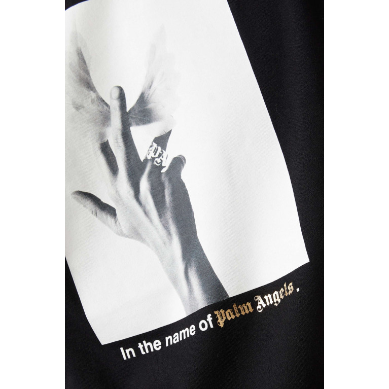 Palm Angels - Wings Graphic-print Classic T-shirt in Cotton-jersey