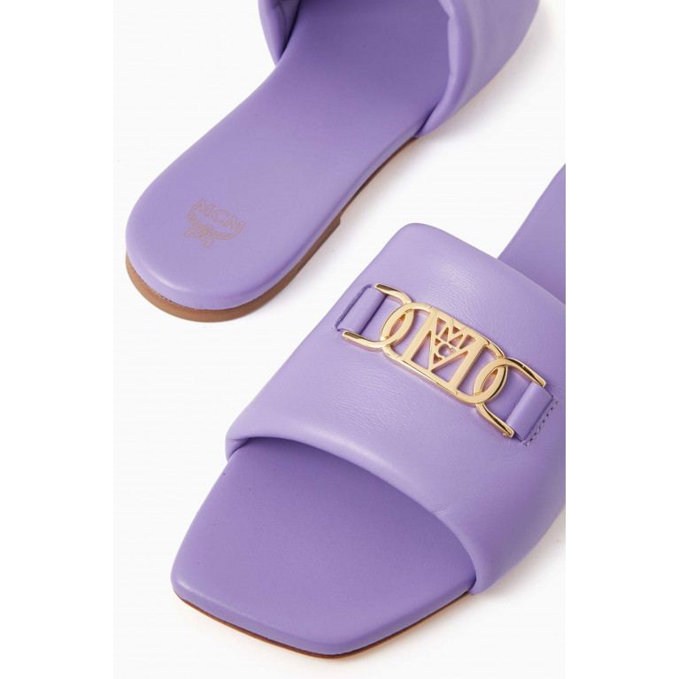 MCM - Travia Flat Sandals in Leather