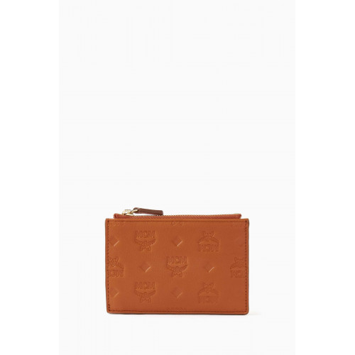 MCM - Aren Zip Card Case in Monogram Leather