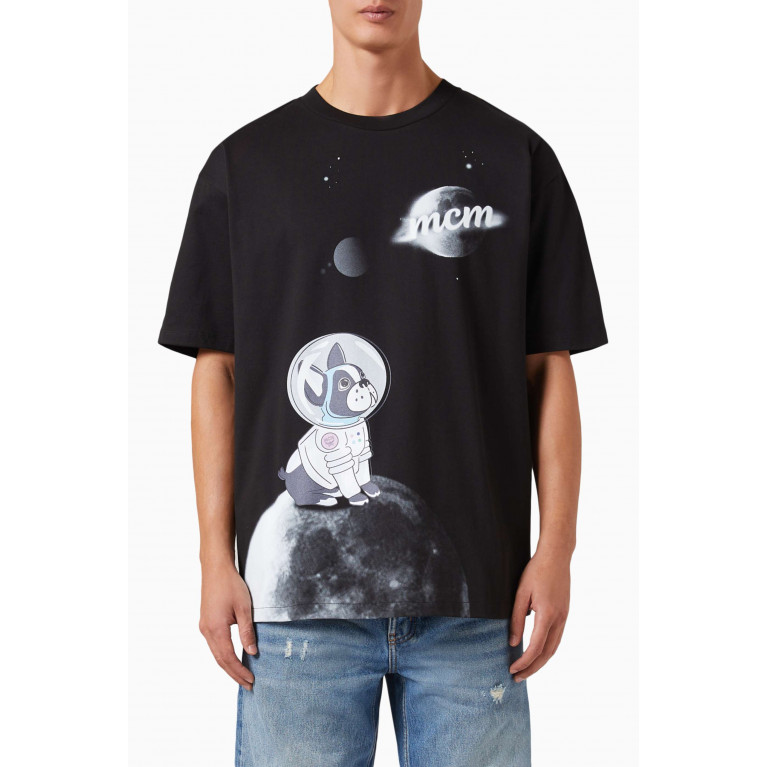 MCM - Pup Astronaut Graphic T-shirt in Organic Cotton-jersey