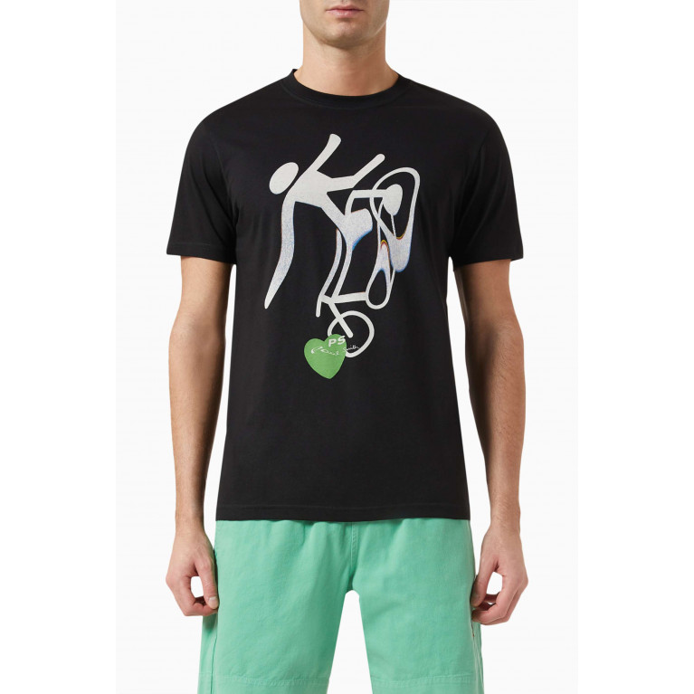 PS Paul Smith - Heart Cycle T-shirt in Organic Cotton