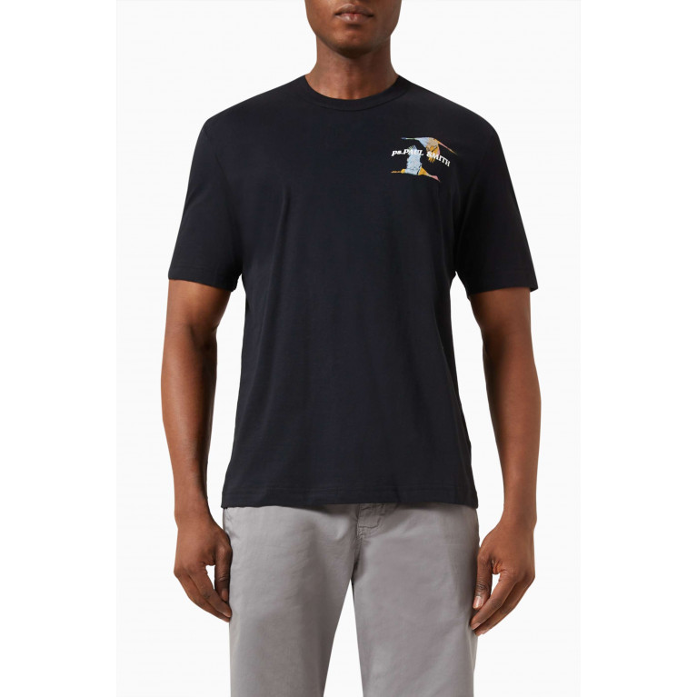 PS Paul Smith - Graphic Logo T-shirt in Organic Cotton-jersey