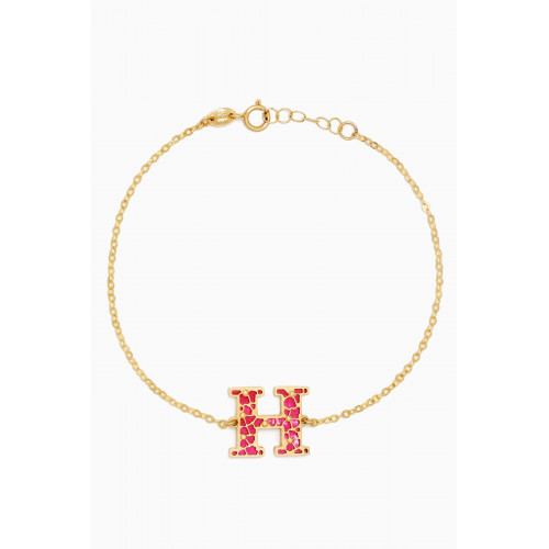 Damas - Youth Paperclip Hand Diamond Bracelet in 18kt Rose Gold
