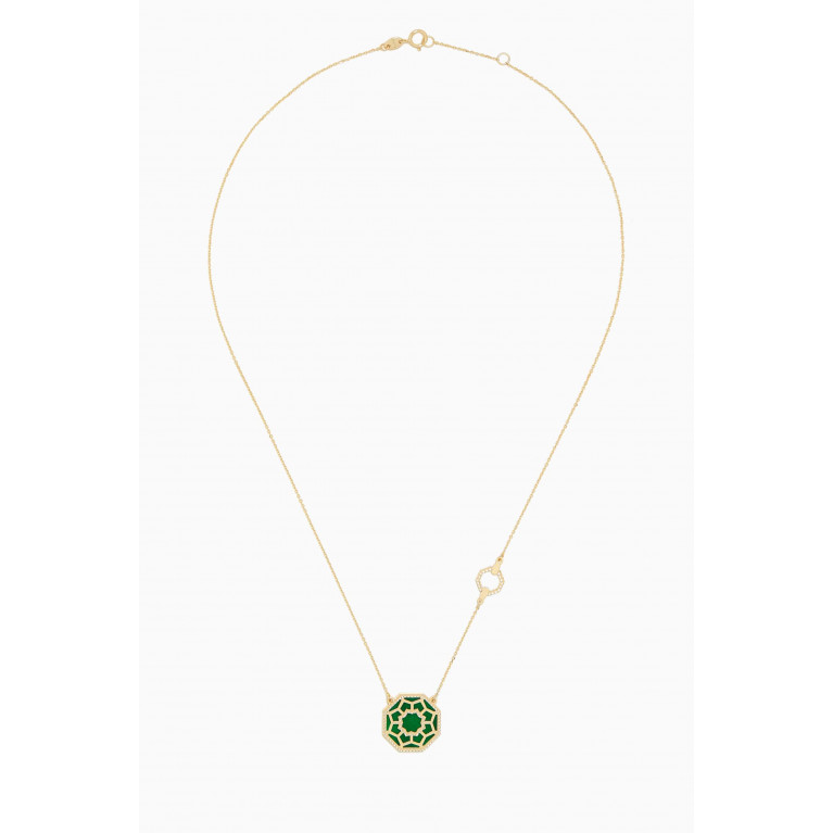 Damas - Amelia Marrakesh Mother of Pearl Necklace in 18kt Yellow Gold