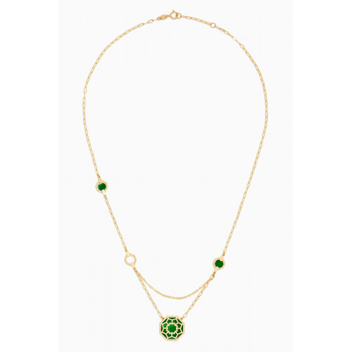 Damas - Amelia Marrakesh Mother of Pearl Necklace in 18kt Yellow Gold
