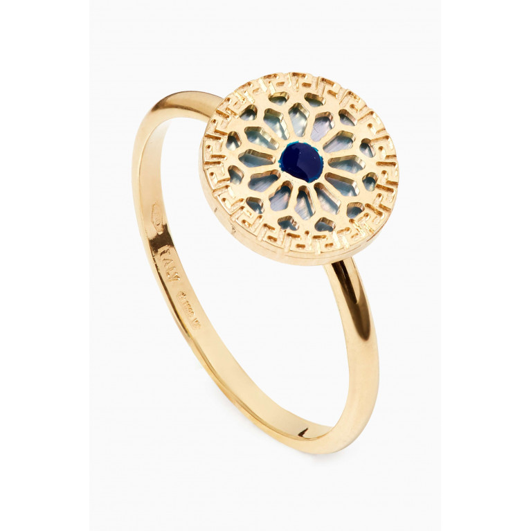 Damas - Amelia Athens Mother of Pearl Ring in 18kt Yellow Gold