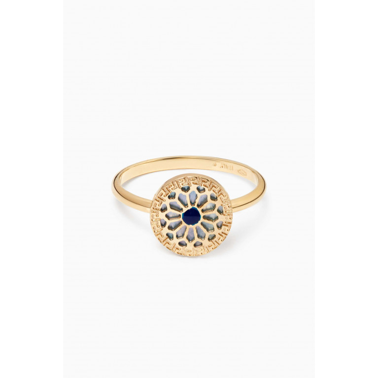 Damas - Amelia Athens Mother of Pearl Ring in 18kt Yellow Gold
