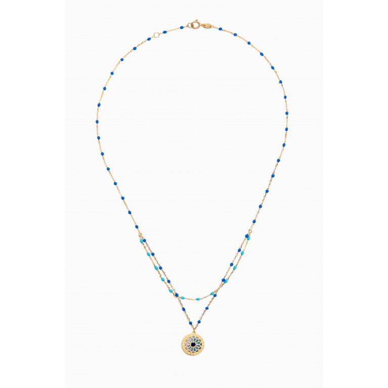 Damas - Amelia Athens Beaded Necklace in 18kt Yellow Gold