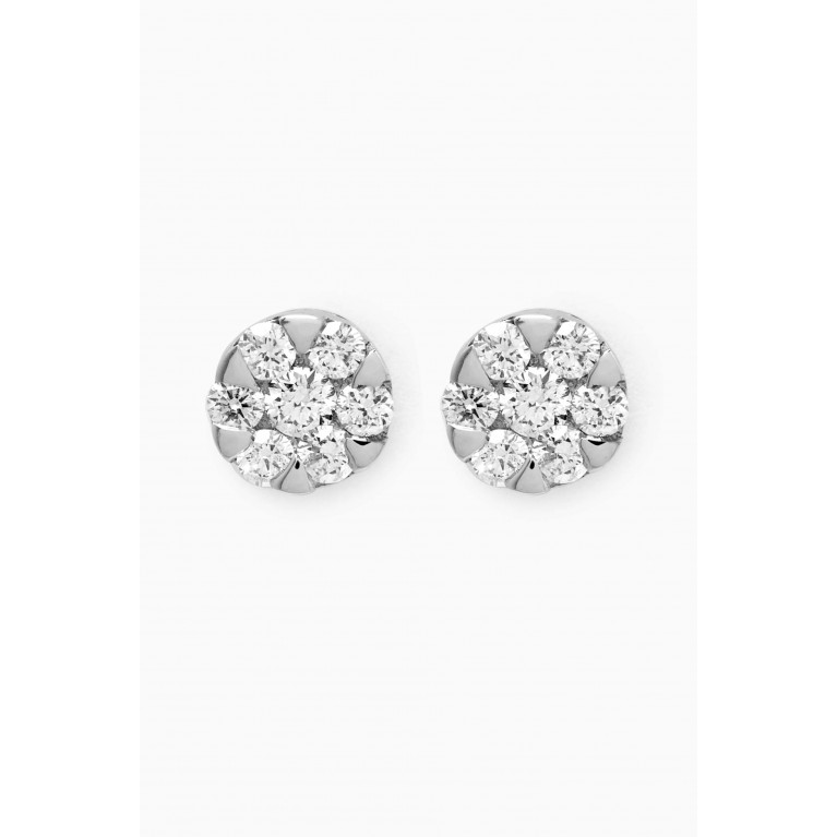 Baby Fitaihi - Diamond Earrings in 18kt White Gold