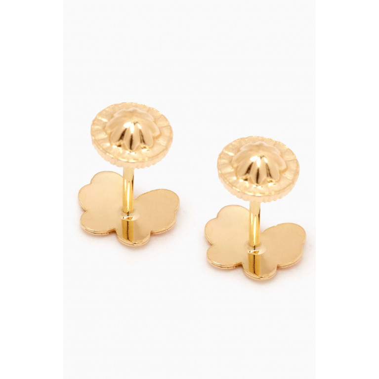Baby Fitaihi - Butterfly Earrings in 18kt Yellow Gold