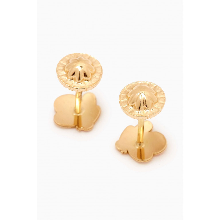 Baby Fitaihi - Butterflies Earrings in 18kt Yellow Gold
