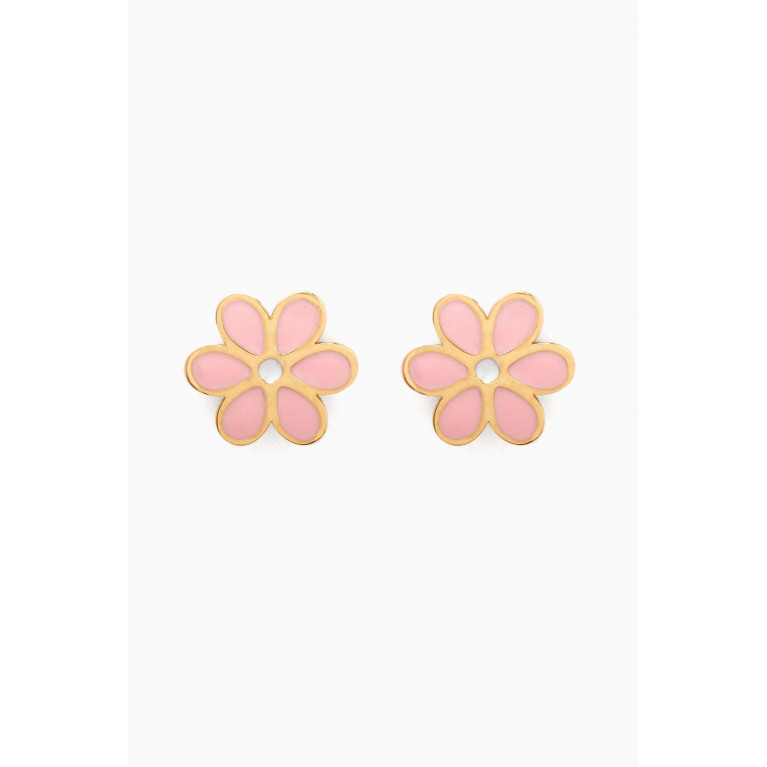 Baby Fitaihi - Tulip Earrings in 18kt Yellow Gold