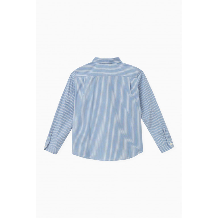 Bonpoint - Logo Embroidered Shirt in Cotton