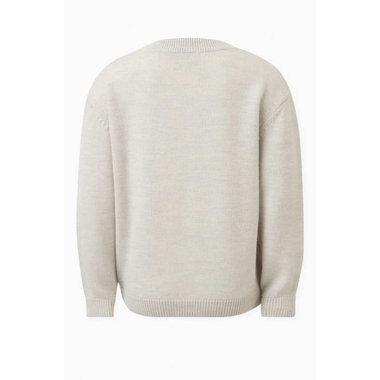 Bonpoint - Cat Motif Sweater in Wool