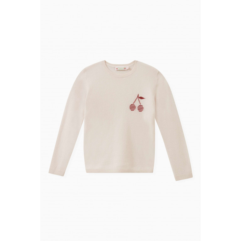 Bonpoint - Cherry Motif Sweater in Cashmere