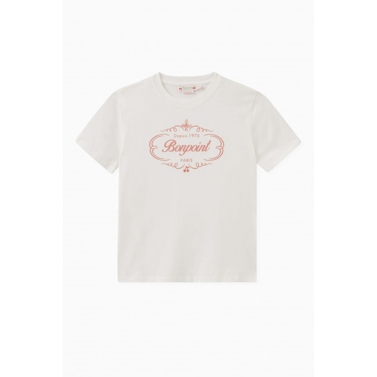 Bonpoint - Thida Logo T-shirt in Organic Cotton