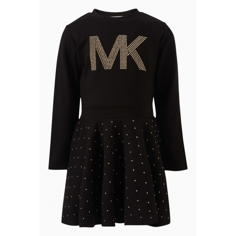 Michael Kors Kids - Logo Print Dress in Cotton blend