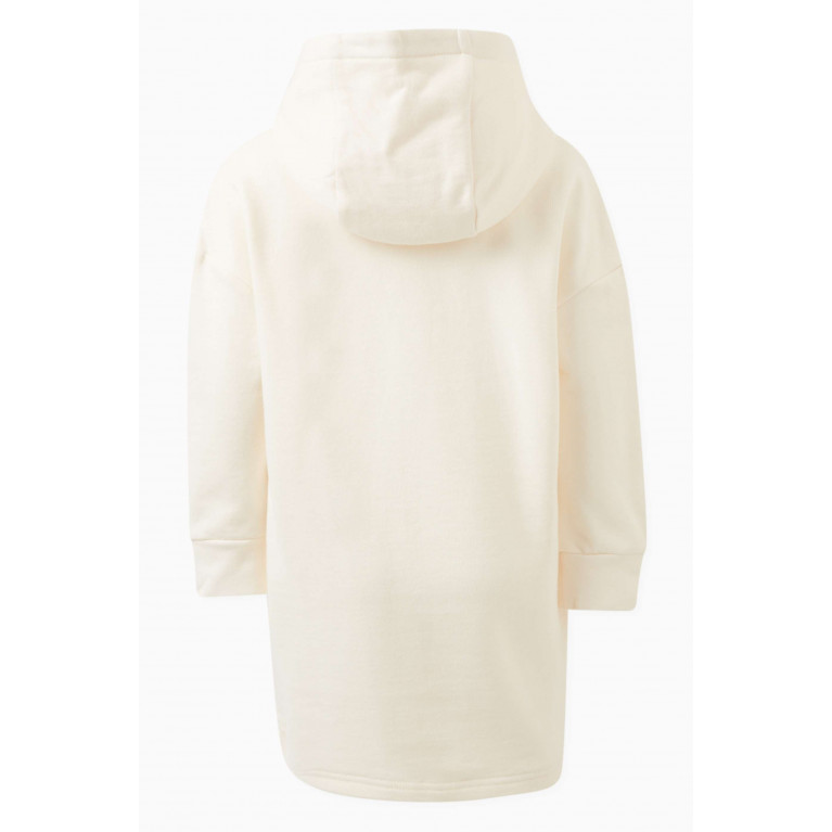 Michael Kors Kids - Logo Print Hooded Dress in Polyester Neutral
