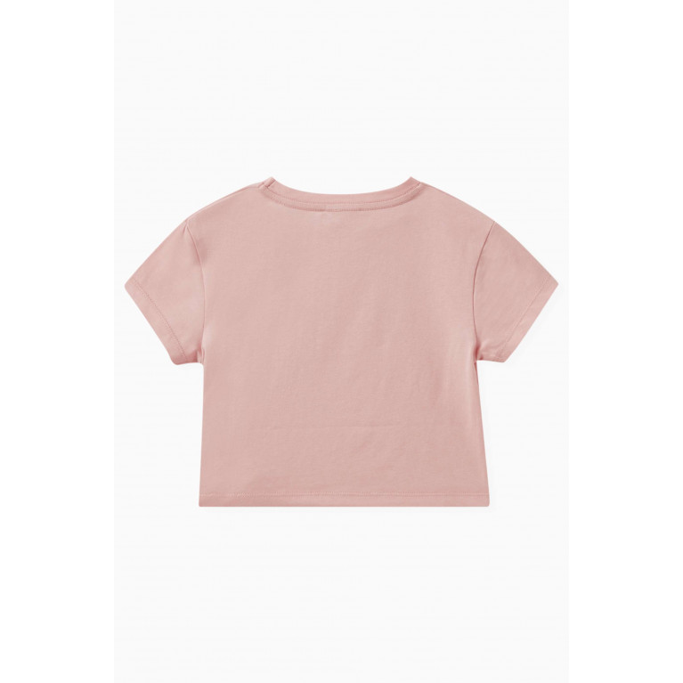 Michael Kors Kids - Logo-print T-shirt in Cotton Pink