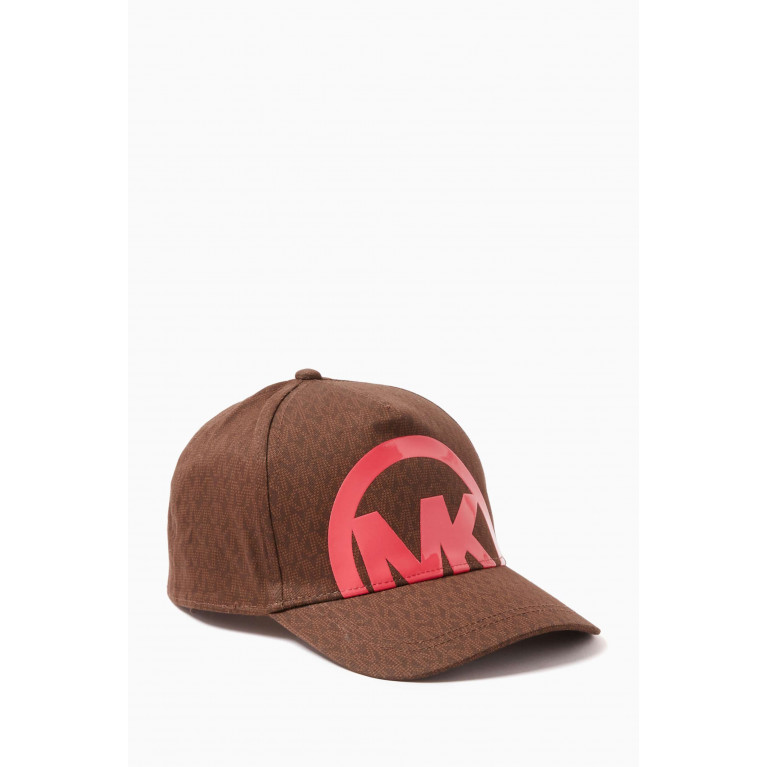 Michael Kors Kids - MK Logo Cap in Canvas Brown