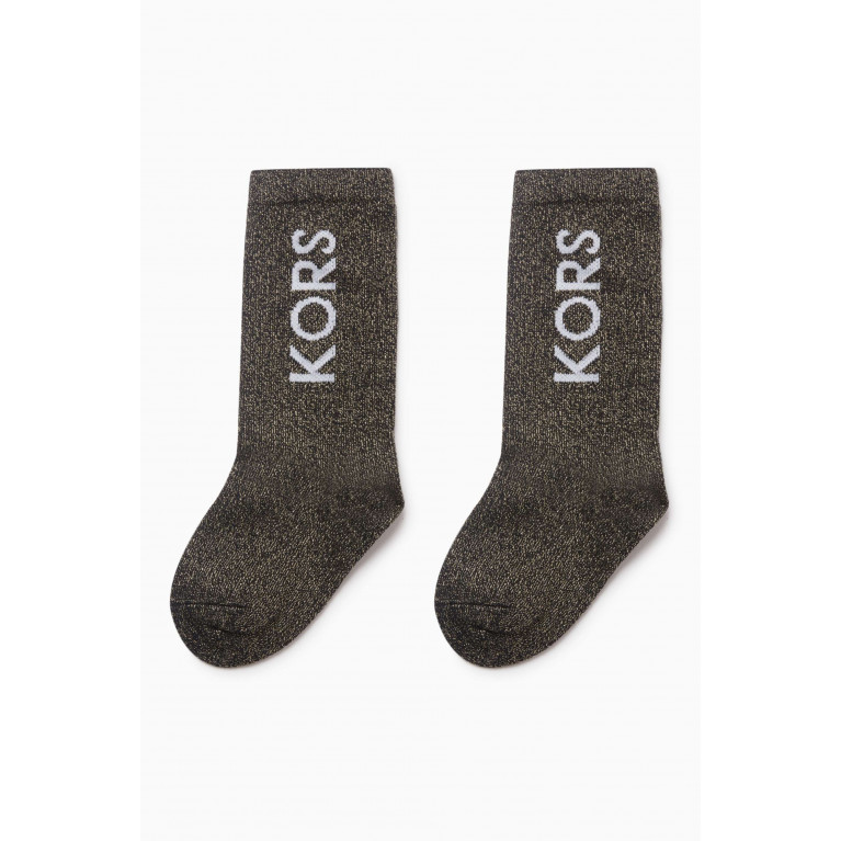 Michael Kors Kids - Logo Socks in Cotton-blend Black