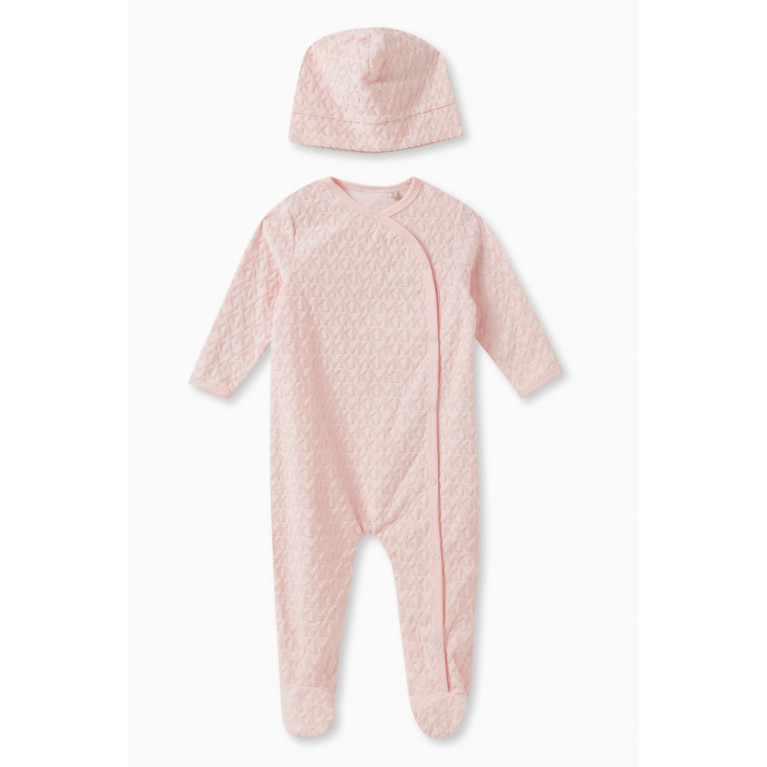 Michael Kors Kids - Logo Print Pyjamas Set in Cotton Pink