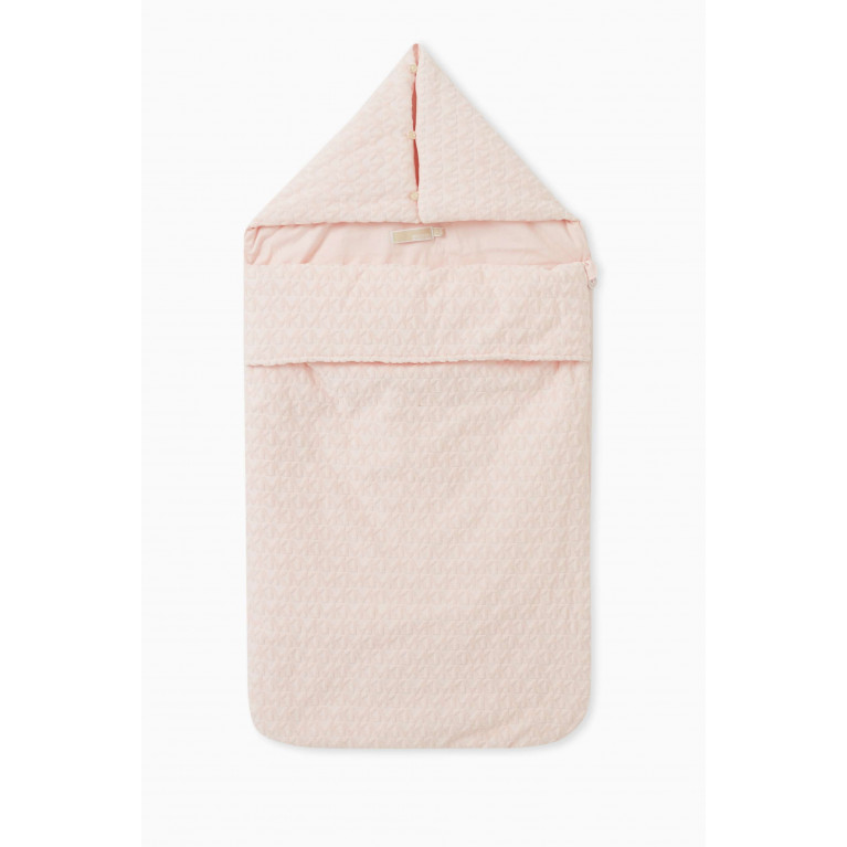 Michael Kors Kids - Monogram-detail Sleeping Bag in Cotton