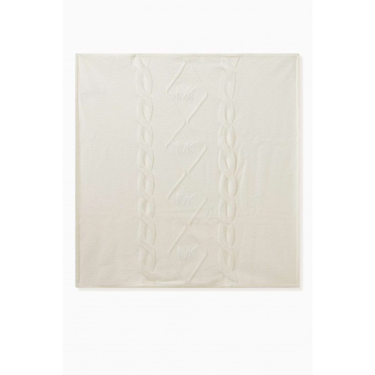 Michael Kors Kids - Knit Logo Baby Blanket