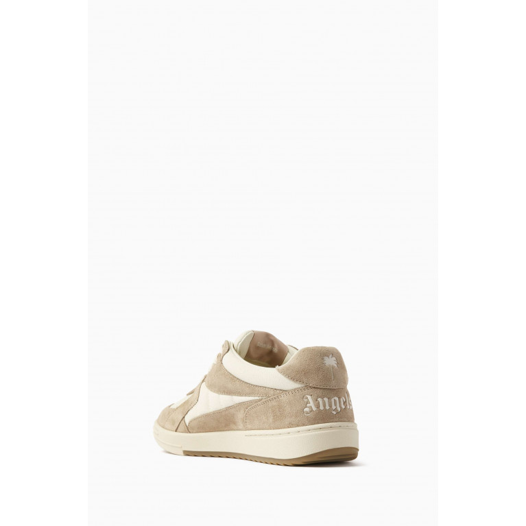 Palm Angels - Palm University Low Top Sneakers in Canvas & Suede