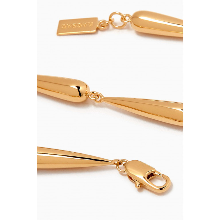 Ragbag - Modular Drop Bracelet in 18kt Gold-plated Brass Yellow