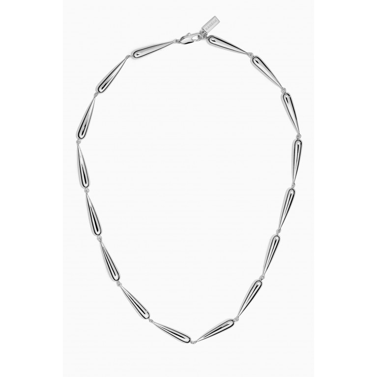 Ragbag - Drop Necklace in Silver-plated Brass Silver