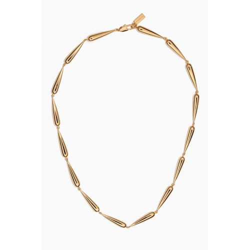 Ragbag - Drop Necklace in 18kt Gold-plated Brass Yellow