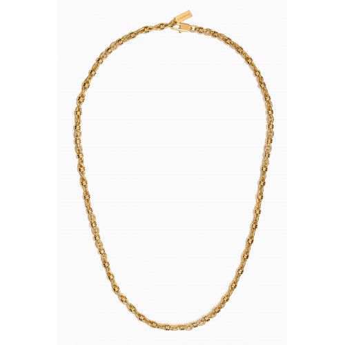 Ragbag - Long Drop Necklace in 18kt Gold-plated Brass