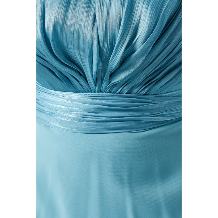 NASS - Ruched Maxi Dress Blue
