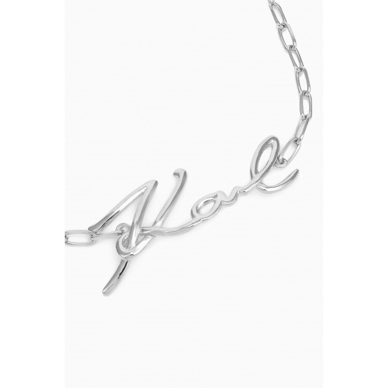 Karl Lagerfeld - Karl Signature Bracelet in Recycled Sterling Silver